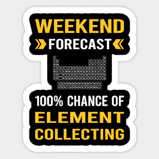 Weekend Forecast Element Collecting Elements Sticker